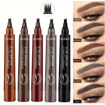 Long Lasting Waterproof Eyebrow Pen with Brush