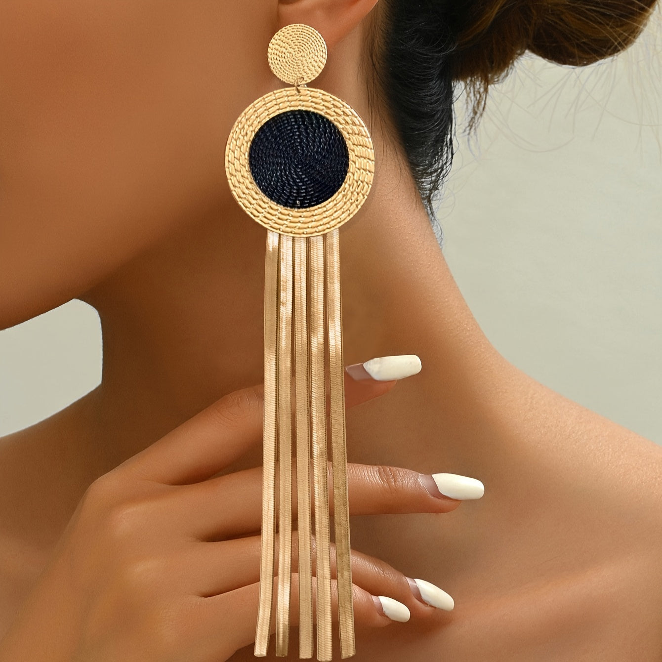 Chic Vintage Geometric Fringe Earrings