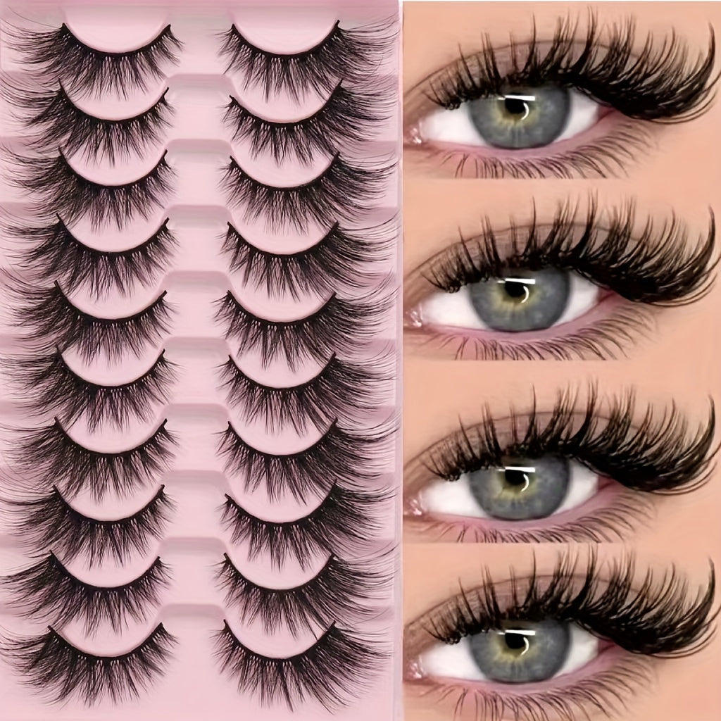 Luxurious Plush 3D Eyelashes - Thick, Fluffy &amp; Lightweight