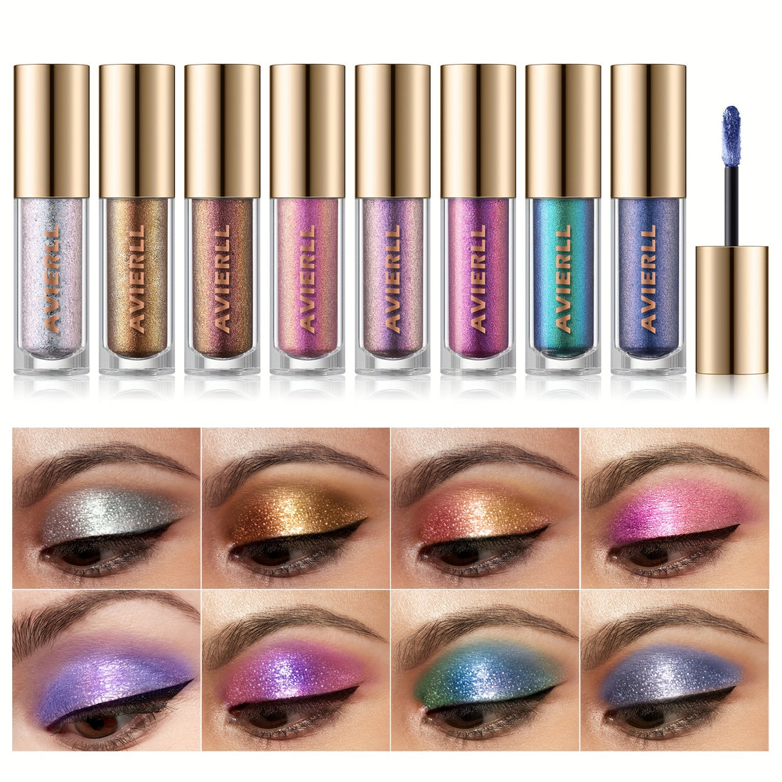 Glitter Liquid Eyeshadow Set - 8 Colors