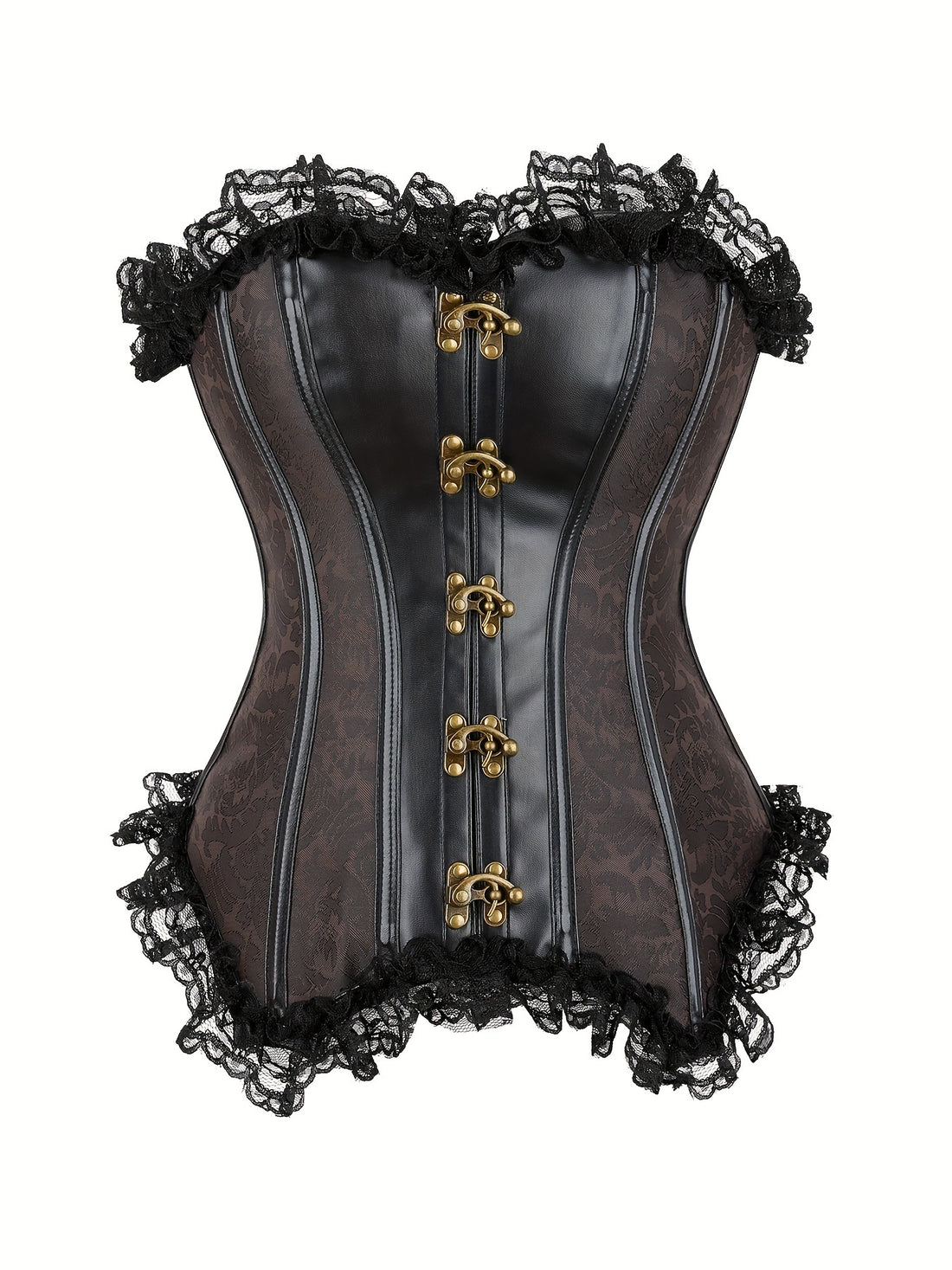 Corset Gothique Steampunk avec Dentelle - Cintrer la Taille Vintage