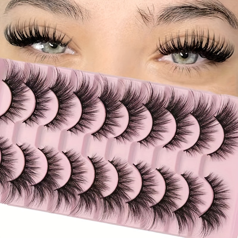 Luxurious Plush 3D Eyelashes - Thick, Fluffy &amp; Lightweight