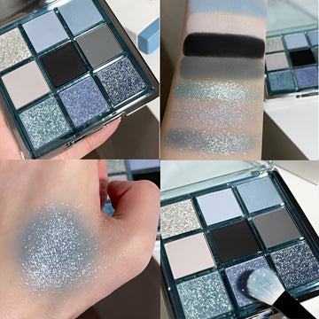 Palette de Fards à Paupières K'APEINE 9 Couleurs - Waterproof et Résistante aux Bavures