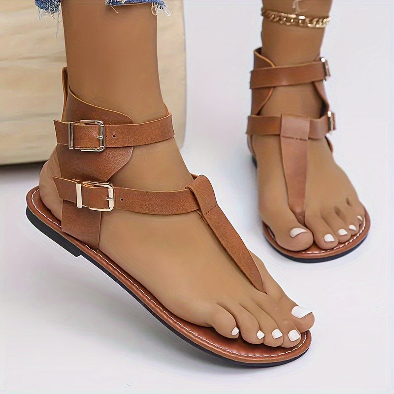 Elegant Flat Sandals for Women - Comfort and Style