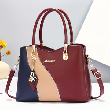 Elegant Two-Tone Handbag for Women - Chic and Versatile