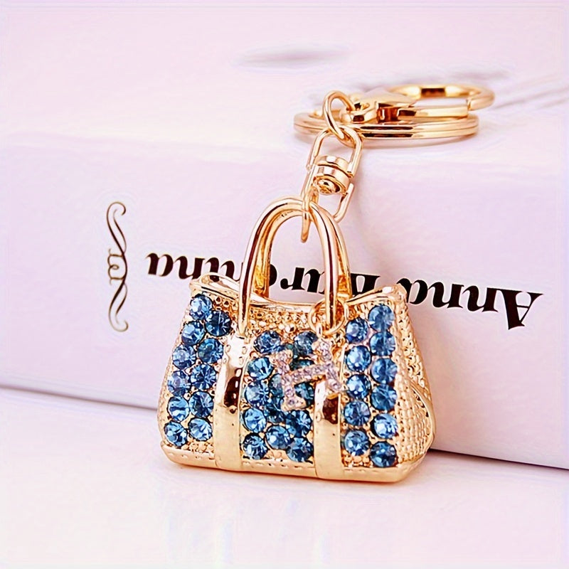 Dazzling Rhinestone Keychain with Lobster Clasp