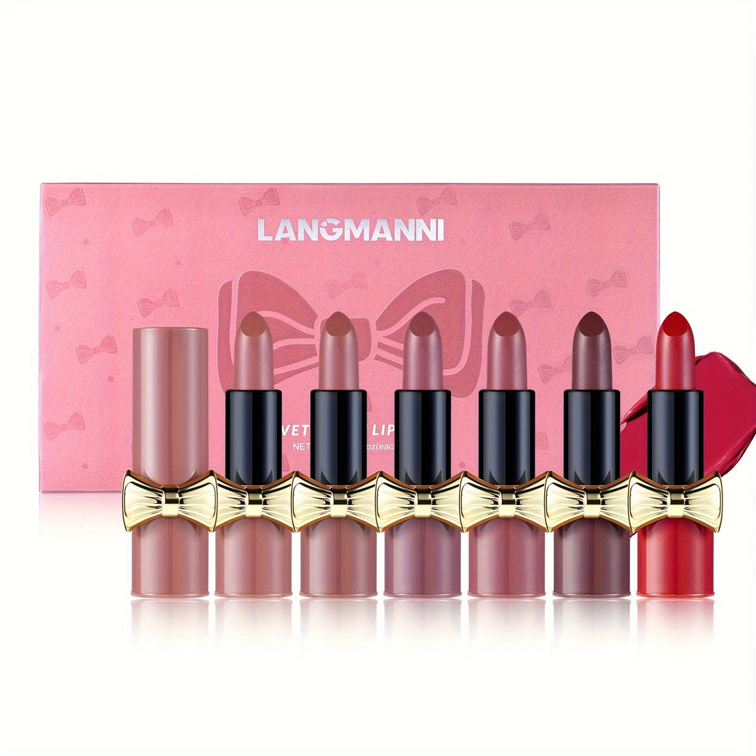 LANGMANNI Matte Lipstick Set - 6 Colors