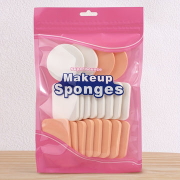 12/14/16/20pcs Makeup Sponges - Wet and Dry Use