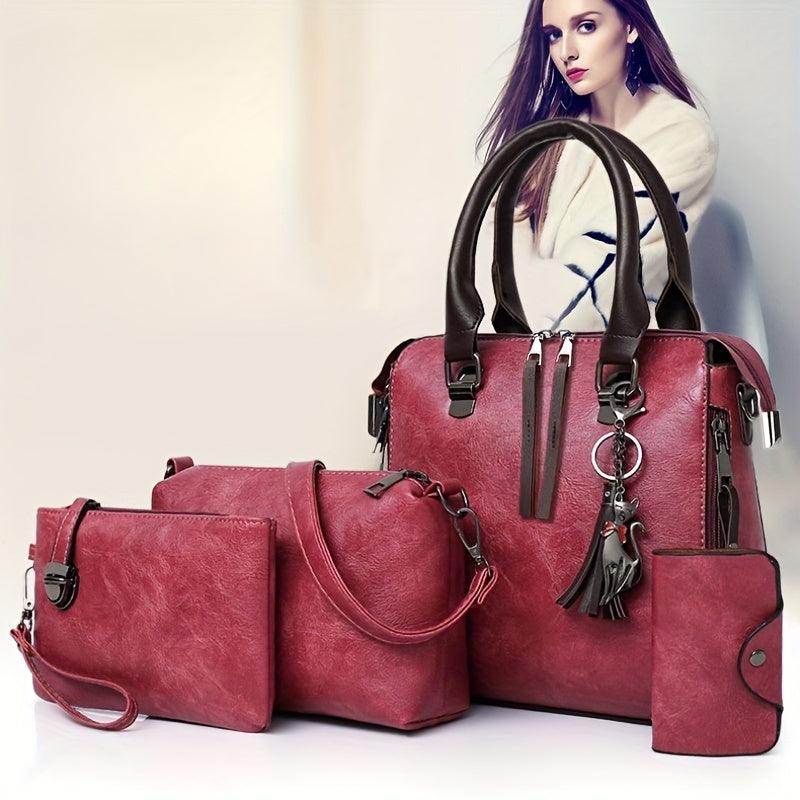 Trendy and Versatile Handbag Set - 4 Pieces