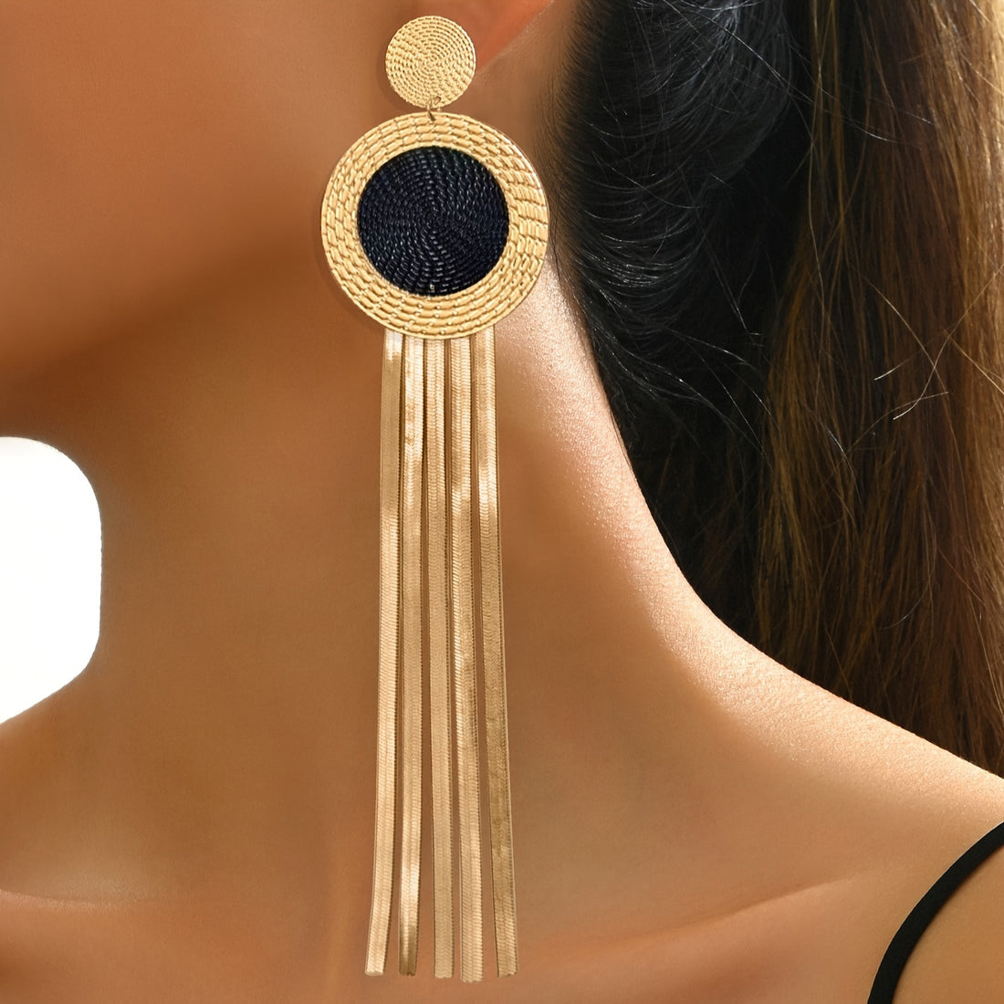 Chic Vintage Geometric Fringe Earrings