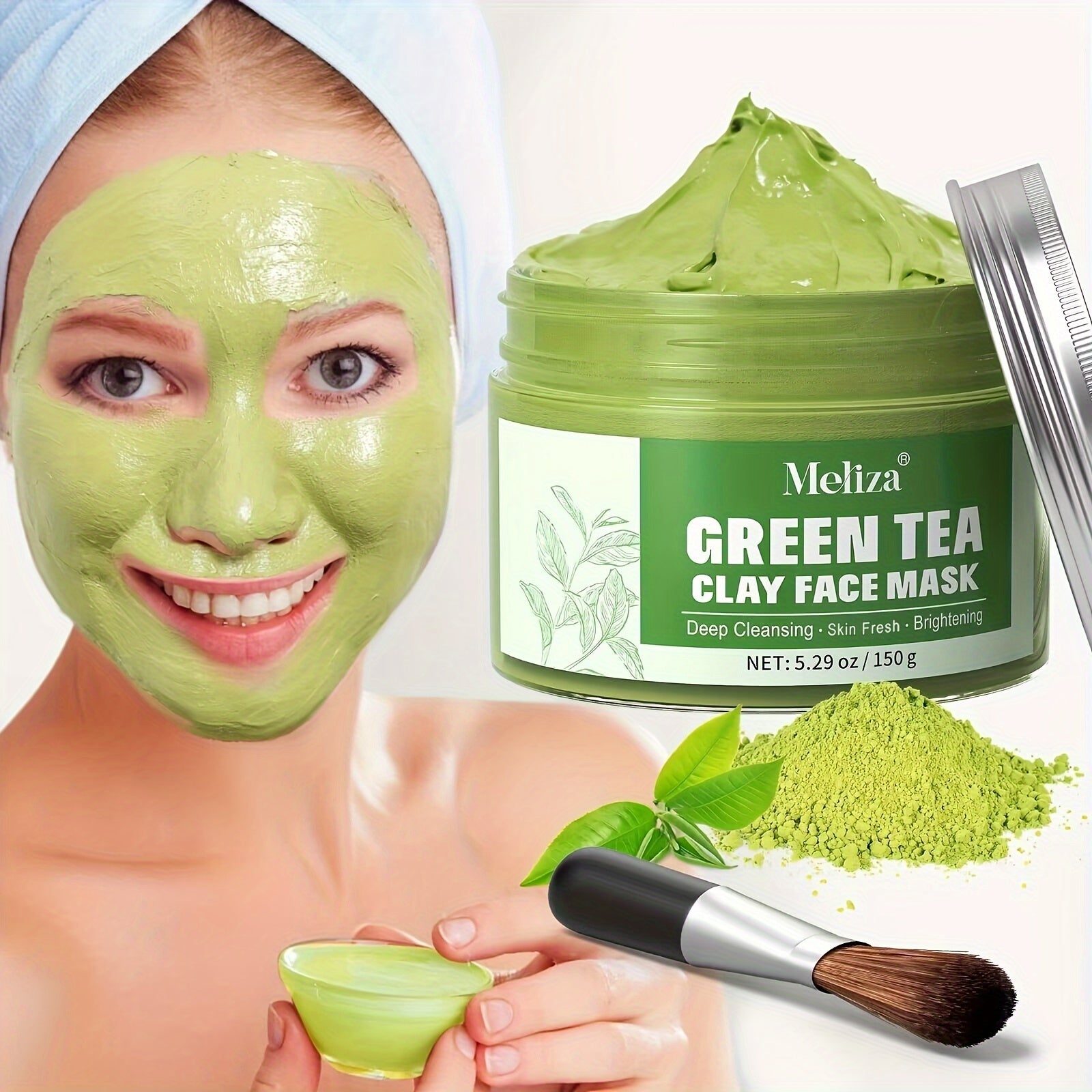 Masque Purifiant au Thé Vert Matcha et Aloe Vera