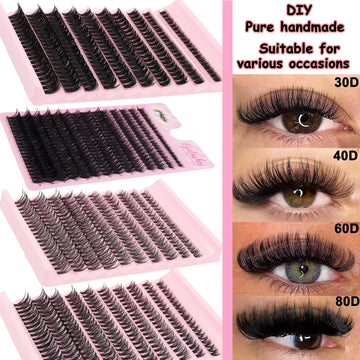 Luxurious Cluster Eyelash Extensions - Thickness 0.05mm