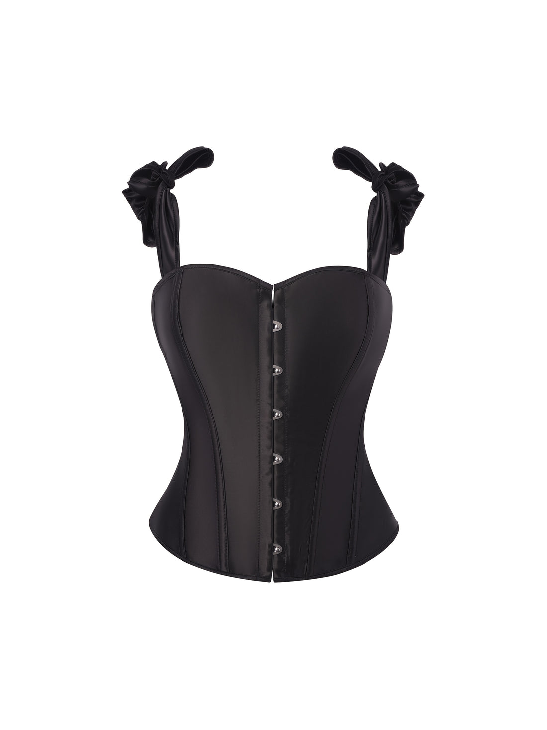 Top Corset Femme Ajustable à Double Bretelle - Noir