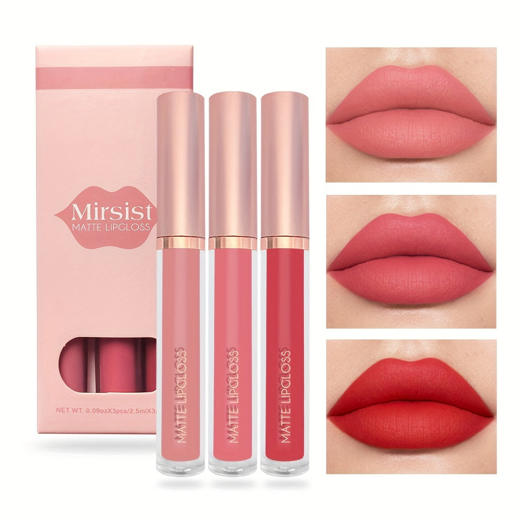 Mirsist Matte Lip Gloss Set of 3