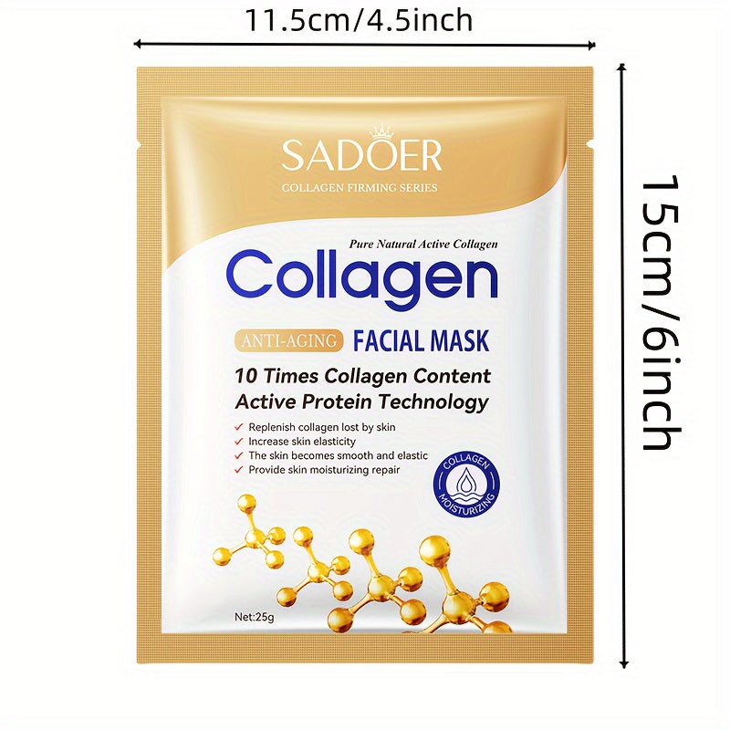 Masque Visage Collagène SADOER - Hydratation Intense et Éclat