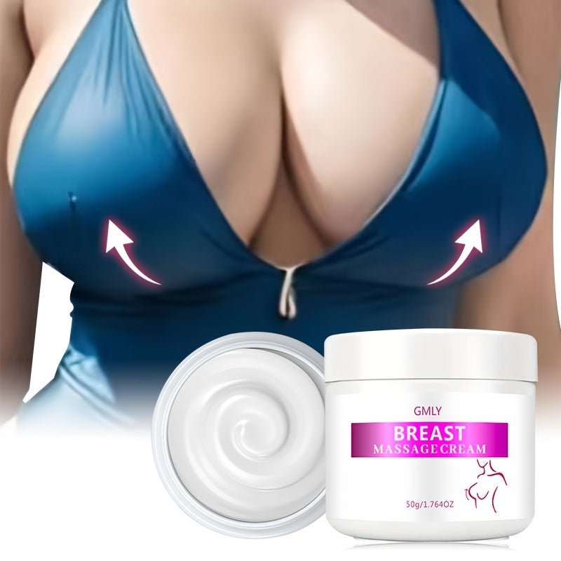 Moisturizing Breast Massage Cream - 50g with Jojoba Oil, Hyaluronic Acid &amp; Honey