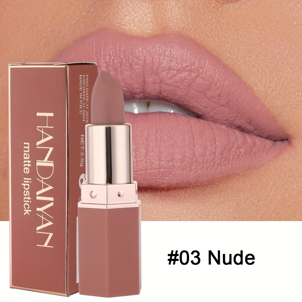 Non-Transparent Matte Lipstick - 6 Colors