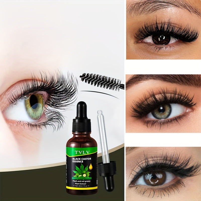 Nourishing Black Castor Oil Serum for Lush Eyelashes